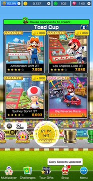 Mario Kart Tour: Anniversary Tour: Toad Cup for Coins