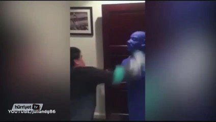 Maradona ünlü boksör Floyd Mayweather'i yumrukladı