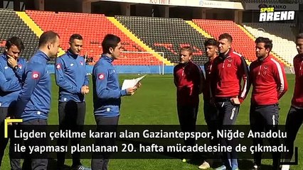 Gaziantepspor maça çıkmadı!