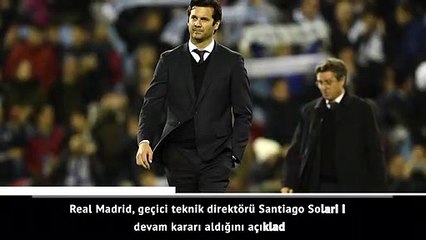 Real Madrid Solari ile sözleşme imzaladı!