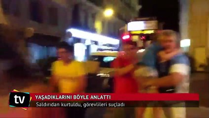 Terör saldırısından kurtuldu, yetkilileri suçladı