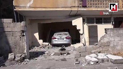 Fren yerine gaza bastı, eve girdi