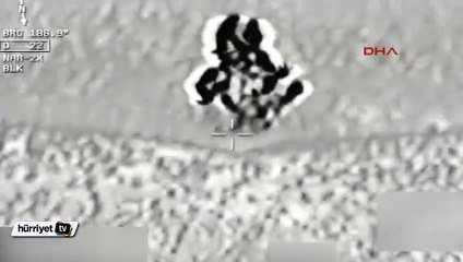 Kuzey Irak'taki PKK kamypları böyle bombalandı