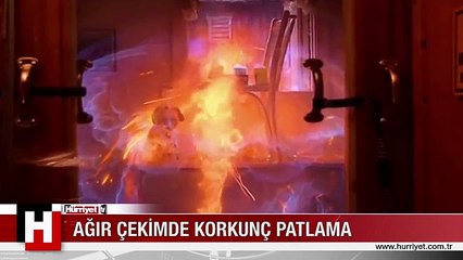 AĞIR ÇEKİMDE GAZ KAÇAĞININ YARATTIĞI KORKUNÇ PATLAMA
