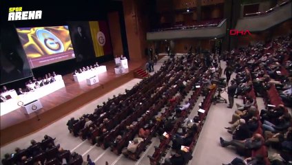 Galatasaray Kulübü Başkanı Mustafa Cengiz, mali genel kurulda konuştu