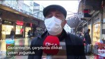 Gaziantep'te, çarşılarda dikkat çeken yoğunluk