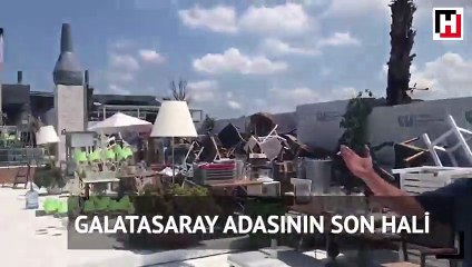 Galatasaray Adasının son hali görüntülendi