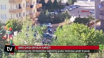 Liseliler birbirine girdi: 4 yaralı