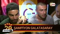 Galatasaraylı futbolcuların şampiyonluk sevinci