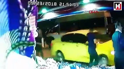 Taksiyi gasp etti, araçlara çarptı, polisle çatıştı