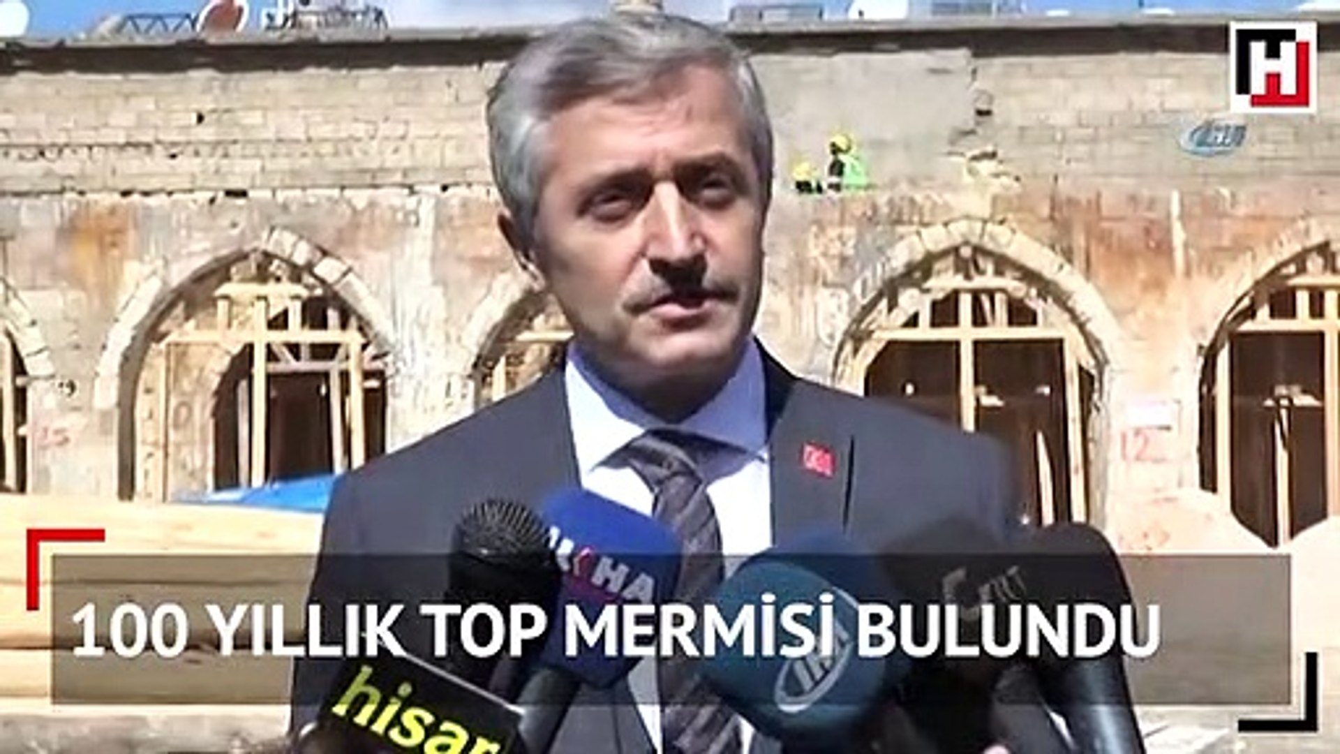 ⁣100 yıllık top mermisi bulundu