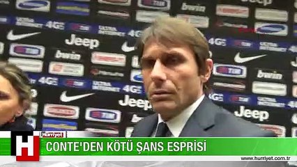 JUVENTUS TEKNİK DİREKTÖRÜ CONTE'DEN İLGİNÇ HAREKET