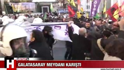 GALATASARAY MEYDANI'NDA POLİS MÜDAHALESİ