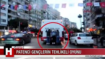ADANA'DA PATENCİ GENÇLERİN TEHLİKELİ OYUNU