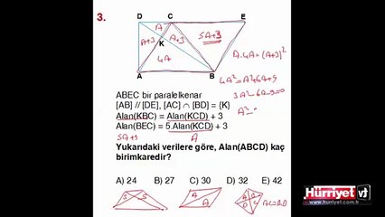 GEOMETRİ SORULARININ ÇÖZÜMLERİ