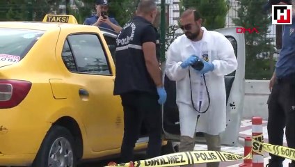 Şişli'de sürücüsünü gasp ettiği taksiyle kaçtı