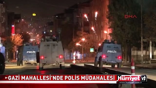 GAZİ MAHALLESİ'NDE POLİS MÜDAHALESİ