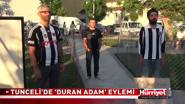 TUNCELİ'DE 'DURAN ADAM' EYLEMİNE DESTEK