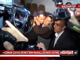 UZMAN ÇAVUŞ EKİNCİ'NİN MAHALLESİNDE SEVİNÇ