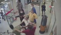 Sağlık çalışanlarına palalı saldırı kamerada