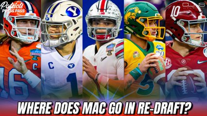 Where is Mac Jones Drafted in a 2021 QB Re-Draft?