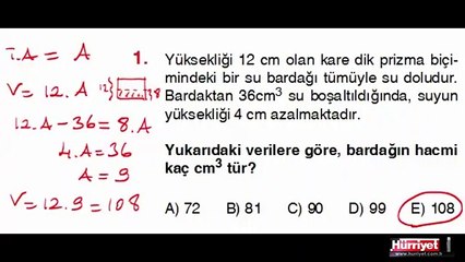 GEOMETRİ SORULARININ ÇÖZÜMLERİ