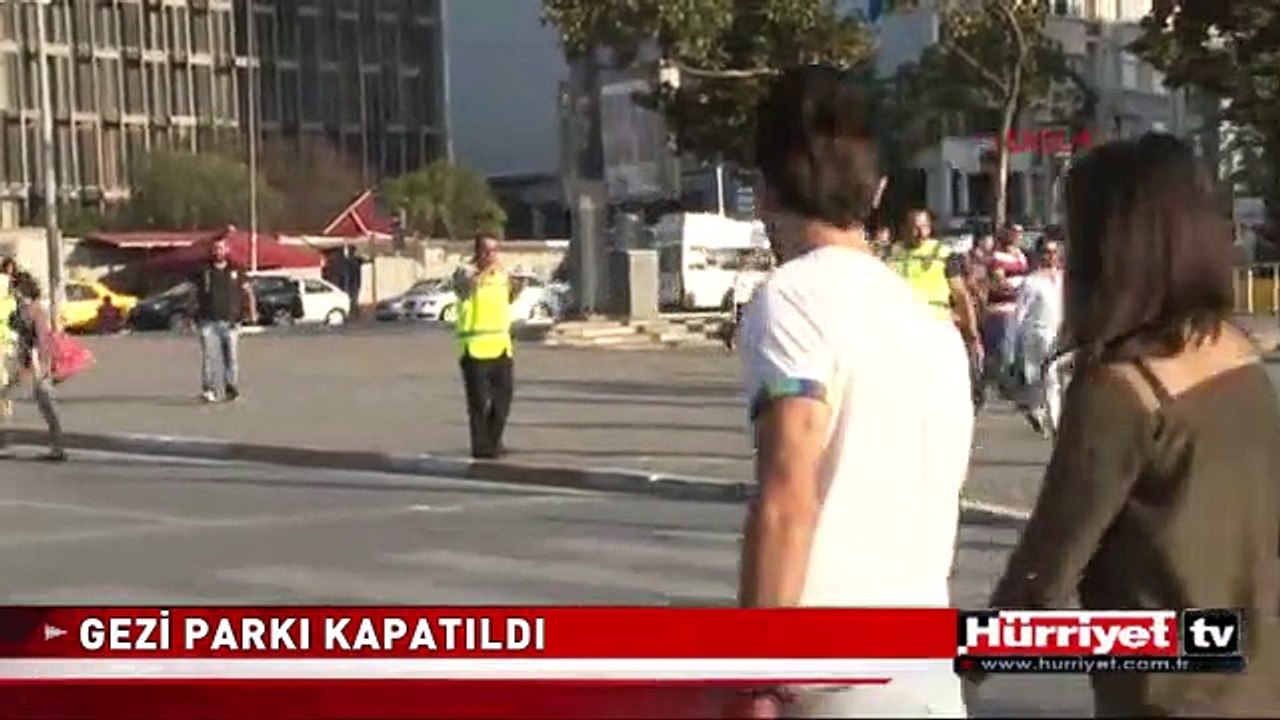 TAKSİM GEZİ PARKI KAPATILDI