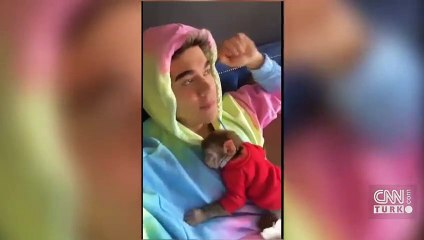 Yasağa rağmen maymun alan Meriç İzgi gözaltında