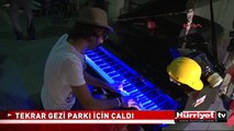 ALMAN PİYANİST TEKRAR GEZİ PARKI İÇİN ÇALDI