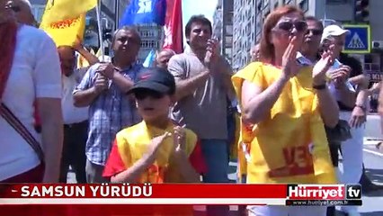 SAMSUN'DAN GEZİ PARKI'NA DESTEK YÜRÜYÜŞÜ