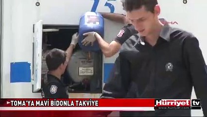 TOMA'YA MAVİ BİDONLA TAKVİYE