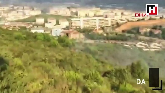 Pendik'teki orman yangınını çıkardığı iddia edilen kişi kamerada