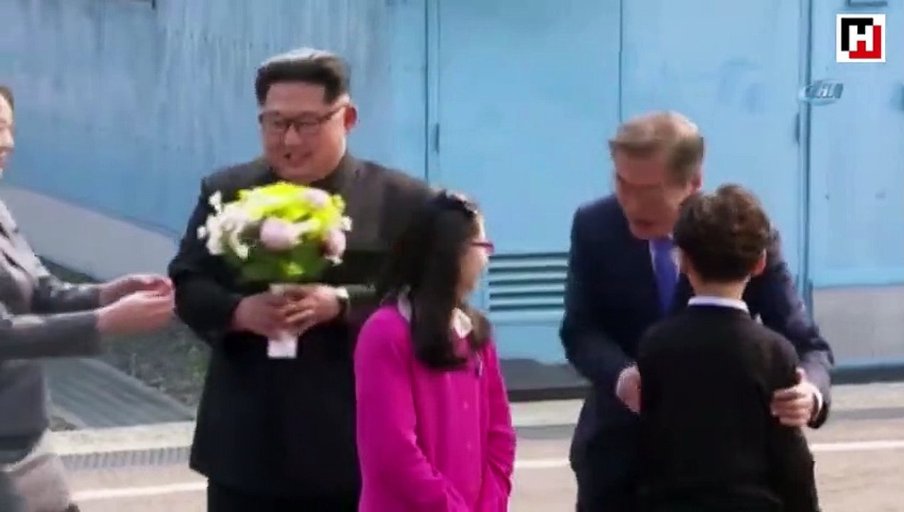 Kuzey Kore ve Güney Kore liderleri bir arada