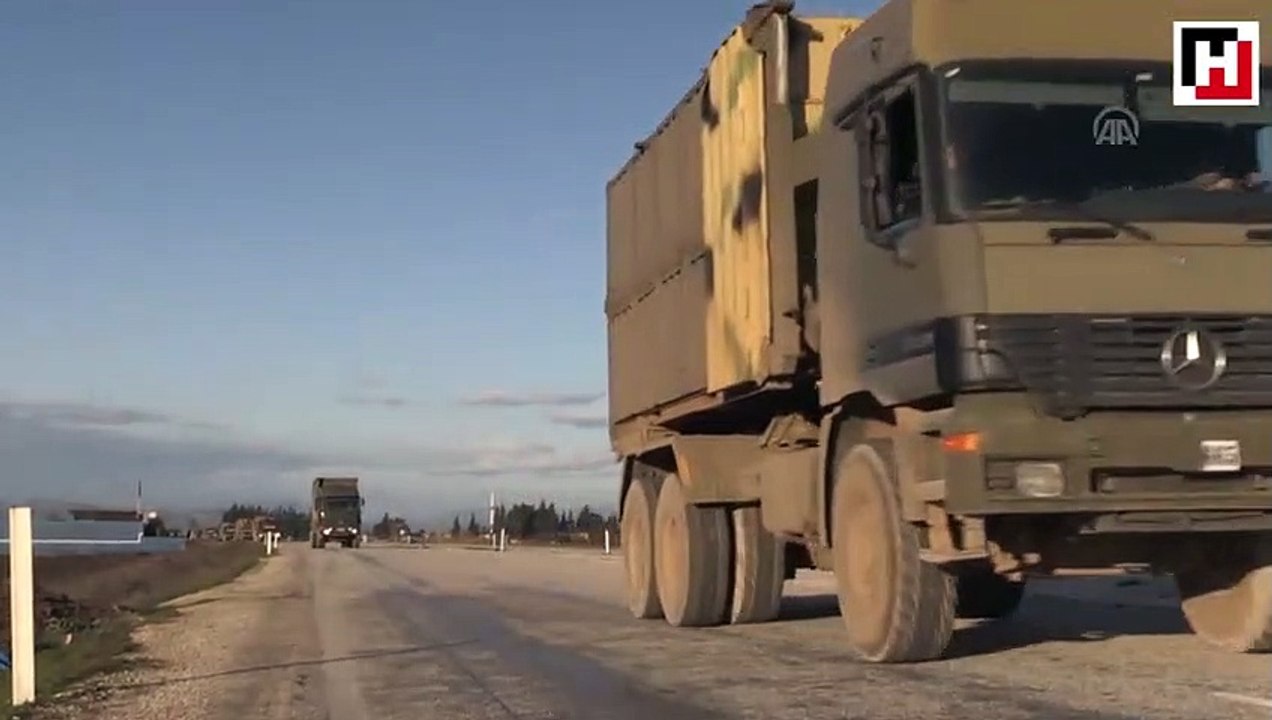 İdlib'deki gözlem noktalarına obüs ve mühimmat sevkiyatı