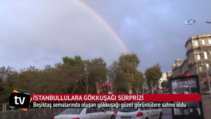 İstanbullulara gökkuşağı sürprizi