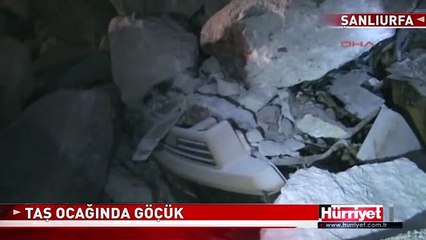 ŞANLIURFA'DA TAŞ OCAĞINDA GÖÇÜK