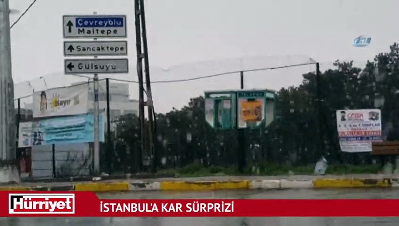 İstanbul'a kar sürprizi