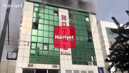 Şanlıurfa'da bir otelde yangın çıktı