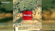 Hakkari'deki heyelan anlarının görüntüleri ortaya çıktı