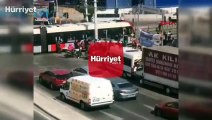 Son dakika haber: İstanbul'da tramvayla otomobil çarpıştı! İlk görüntüler