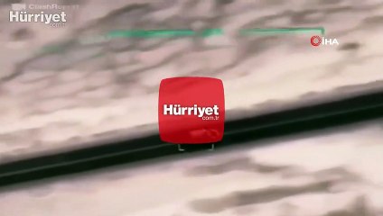 Hafter milislerine ait lojistik araçlar böyle vuruldu