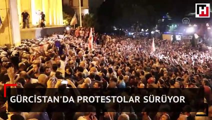Gürcistan'da protestolar sürüyor