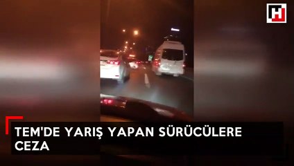 TEM’de yarış yaparken trafiği birbirine katmışlardı
