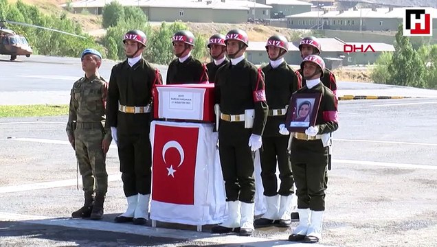 Şehit Nurcan Karakaya ve bebeği için tören düzenlendi