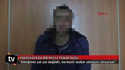 Yüksekova'da bir PKK'lı teslim oldu