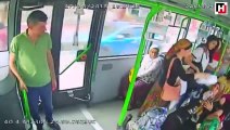 Otobüs şoförü kalp krizi geçiren kadının hayatını böyle kurtardı