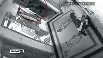 Kasa hırsızlığı güvenlik kamerasında