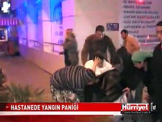 HASTANEDE YANGIN PANİĞİ