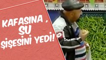 Mustafa Karadeniz Kafasına Su Şişesini Yedi! _ Manav Şakası!