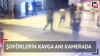 Servis şoförlerinin kanlı kavgası